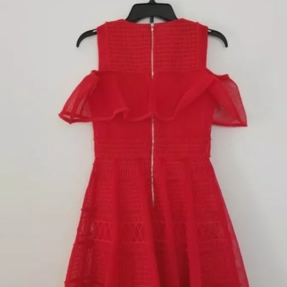 Maje Rosalie Red Dress - Picture 8 of 10